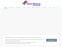 Tablet Screenshot of digitalmemoriesvideo.ca